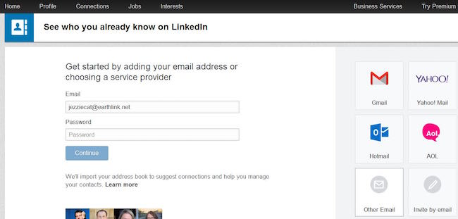 find email from linkedin account